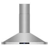 COS-63190S 36 in. Vista Collection 380 CFM Ducted Wall Mount Range Hood, Touch Controls, LED Lights, Stainless Steel